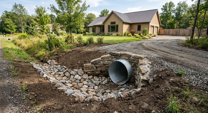 Drainage Culvert Installation in Birmingham, AL