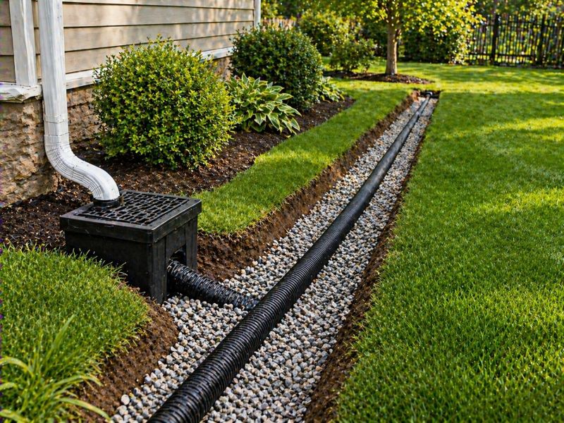 Garden Drainage Installation in Birmingham, AL